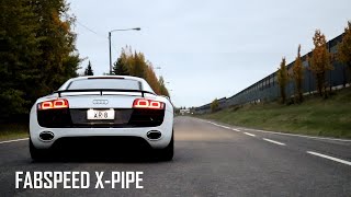 Fabspeed X-pipe vs Stock Exhaust | Audi R8 V10 | CARS WITH ROBERT