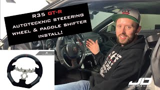 GT-R Autotecknic Steering Wheel and Paddle Shifters Install