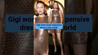 Gigi Hadid wore most expensive dress in the world in paris fashion week #gigihadid #parisfashionweek