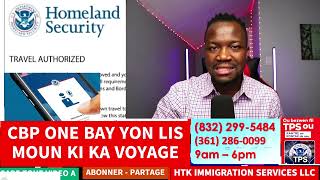 GRO NOUVEL CBP ONE BAY YON LIS MOUN KI KA VOYAGE CHAK JOU #biden #haiti #immigration #pwogrambiden