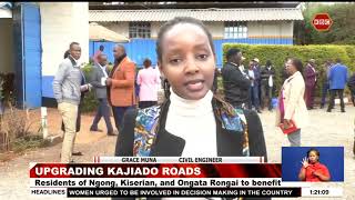 Residents of Ngong, Kiserian, and Ongata Rongai towns will benefit from the roads upgrade program