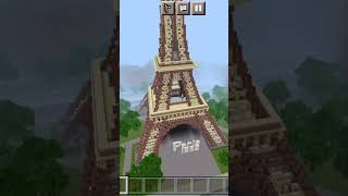 Eiffel tower in minecraft #shorts