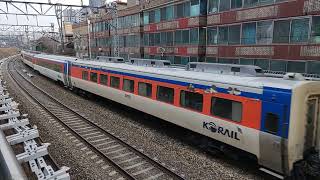 KORAIL京釜線ムグンファ号1219列車 新吉駅通過 Korea Railroad Gyeongbu Line Mugunghwa-ho Train