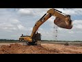 cat 345b พี่ใหญ่งานขุดลอกบึงทุ่งกะโล่ ขุนพลใหญ่ของบริษัท cat 345b excavator