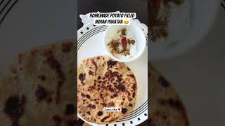 Indian Aaloo ka paratha❤️#shorts #ytshorts #youtubeshorts #shortsvideo #shortsviral #food #homemade