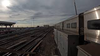 4K East bound LIRR thanksgiving trains at Jamaica