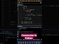 Constructor in Python #codersarts #python #pythonoops