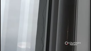 Bari, palazzo crepato e puntellato. Attesa per la perizia: "Al prossimo terremoto crolla tutto"