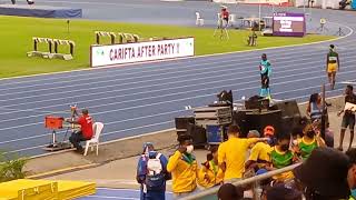 Brandon in the under 20 boys triple jump @ Carifta 2022