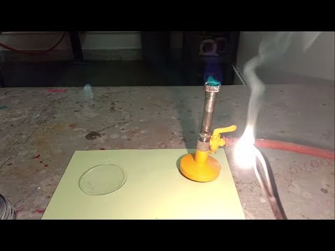 What does magnesium look like after burning?