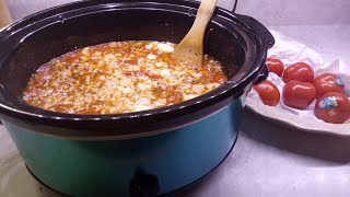 Smoked Cheddar Cheese Lasagna Soup #crockpotcooking #recipe #food #yummy #cooking