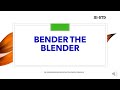 3RD STD ENGLISH POEM | BENDER THE BLENDER | SLN MATRICULATION SCHOOL