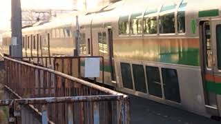 E233系3000番台ヤマU224編成+ヤマU619編成川崎駅入線=到着