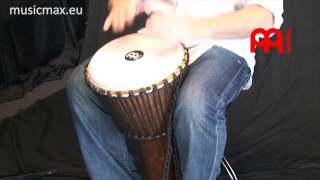 Professional djembe MEINL PROADJ1-L | Demonstration of sound | How to play djembe