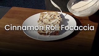 Cinnamon Roll Focaccia on the Fontana Forni