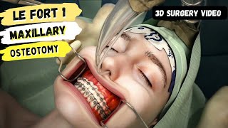 Le fort 1 Osteotomy Surgery 3D  _ Medical .