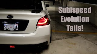 Subispeed Evolution Tail Lights (Red Base)