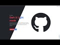 Dark Theme using CSS Variables and Local Storage