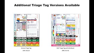 All Risk® Triage Tags by Disaster Management Systems Available for both START and SALT Triage