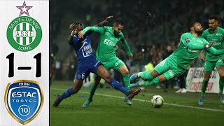 AS Saint Étienne   Troyes 1-1 Résumé   Ligue 1  2022