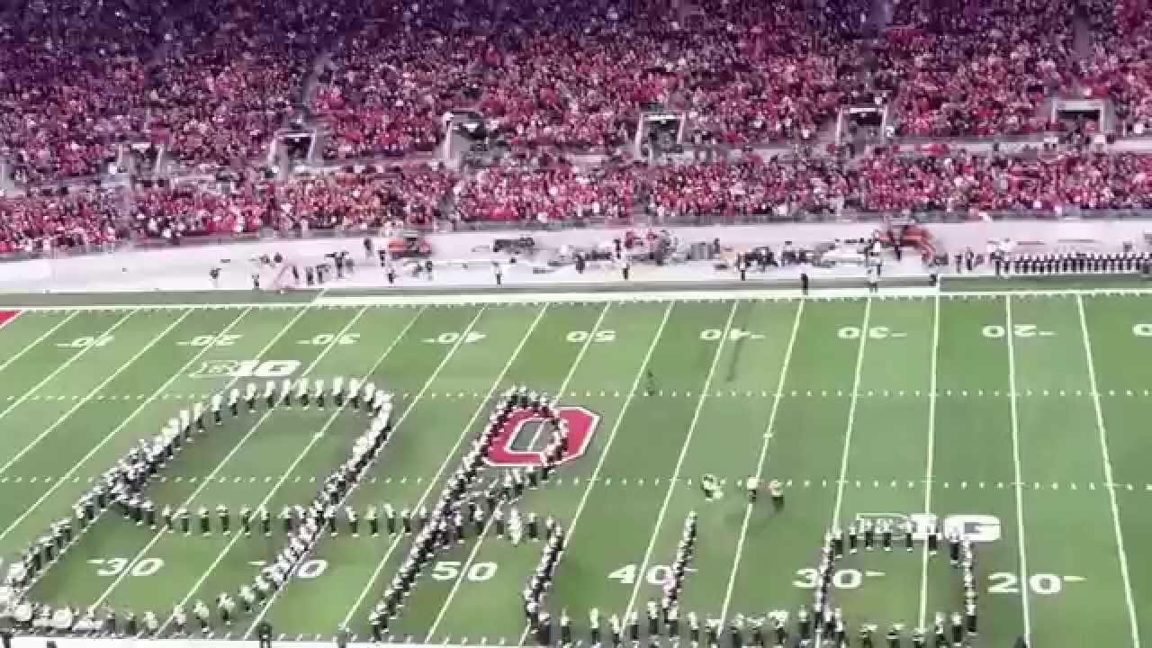 The Ohio State Marching Band Ramp Entrance And Script Ohio - OSUvsILL ...