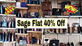 Sage Flat 40% Off Sale / Leather Jacket, Leather Bag / Biggest Sale / Sale  @PRIMEGlobalpk