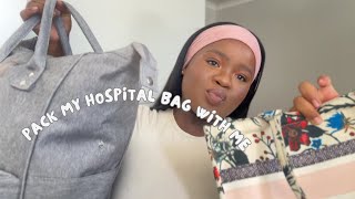 Pack my hospital bag with me as a first time mom💙🤰🏾