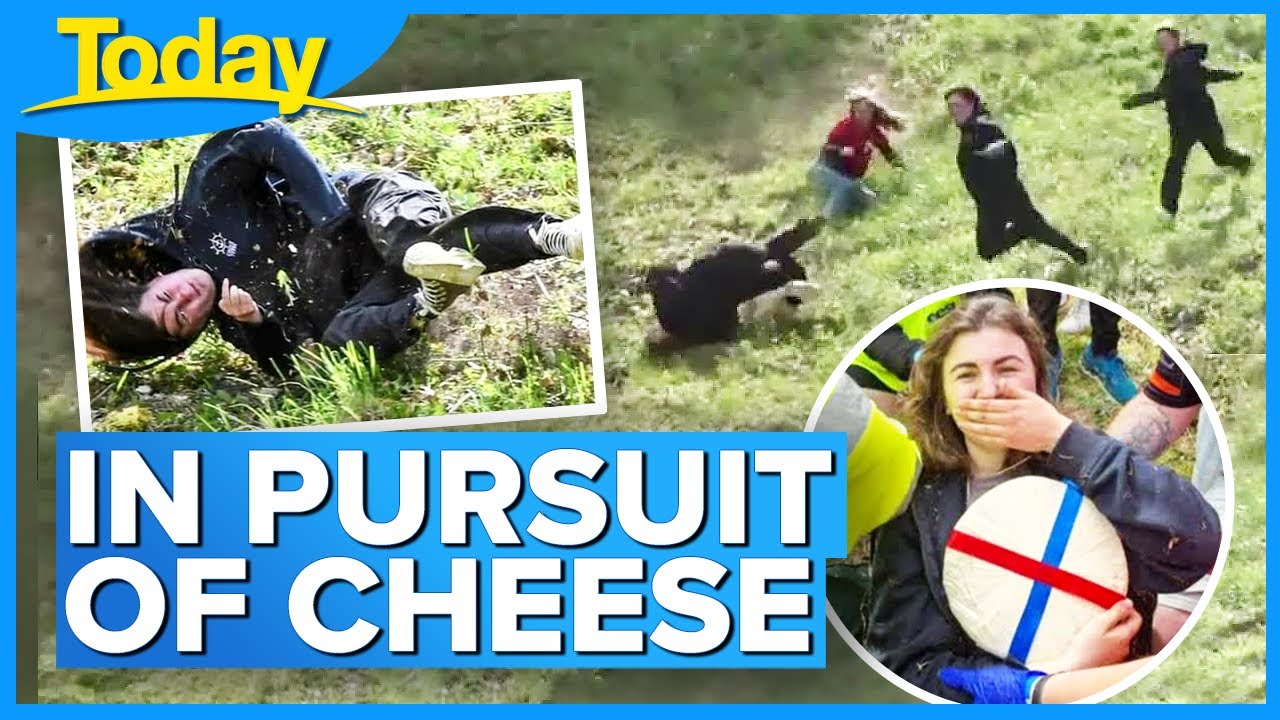 Woman Knocks Herself Out During Rolling Cheese Race Victory | Today ...