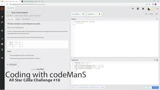 (Archived) Codewars 8 kyu All Star Code Challenge #18 JavaScript