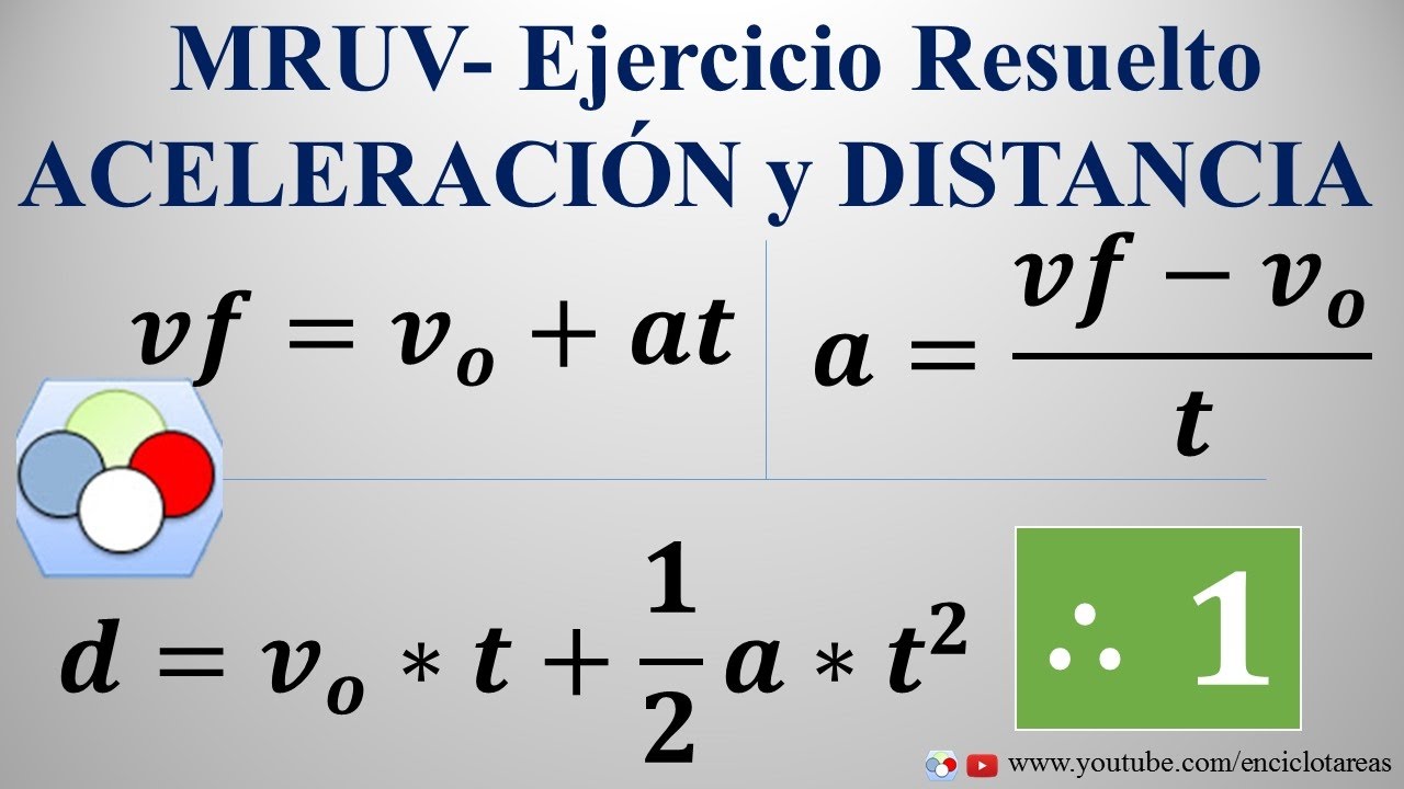 MRUV- Ejercicio Resuelto De Aceleración Y Distancia #1 - YouTube