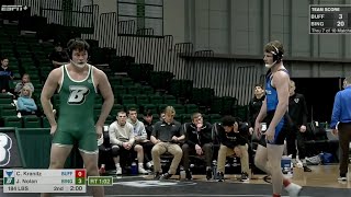 184lbs #16 Jacob Nolan (Binghamton) vs Chase Kranitz (Buffalo)