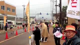 2013.3.10全日本競歩能美大会。男子20キロ。鈴木雄介選手日本新でゴール！