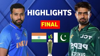 India vs Pakistan Champions Trophy Final Highlights | India vs Pakistan Match Highlights