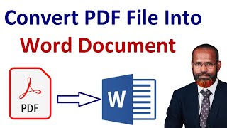 Windows 10 how to convert a pdf file into word document easily