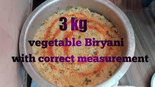 Food for needy people/3kg vegetables biryani.