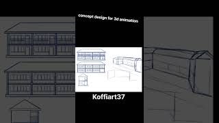 50 second concept development #shorts  #drawing #timelapse  #conceptdevelopment #koffiart37 #artist