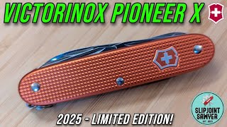 Victorinox Pioneer X 2025 Stone Red Swiss Army Knife Limited Edition - 0.8231.L25