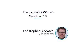 How to enable WSL on Windows 10