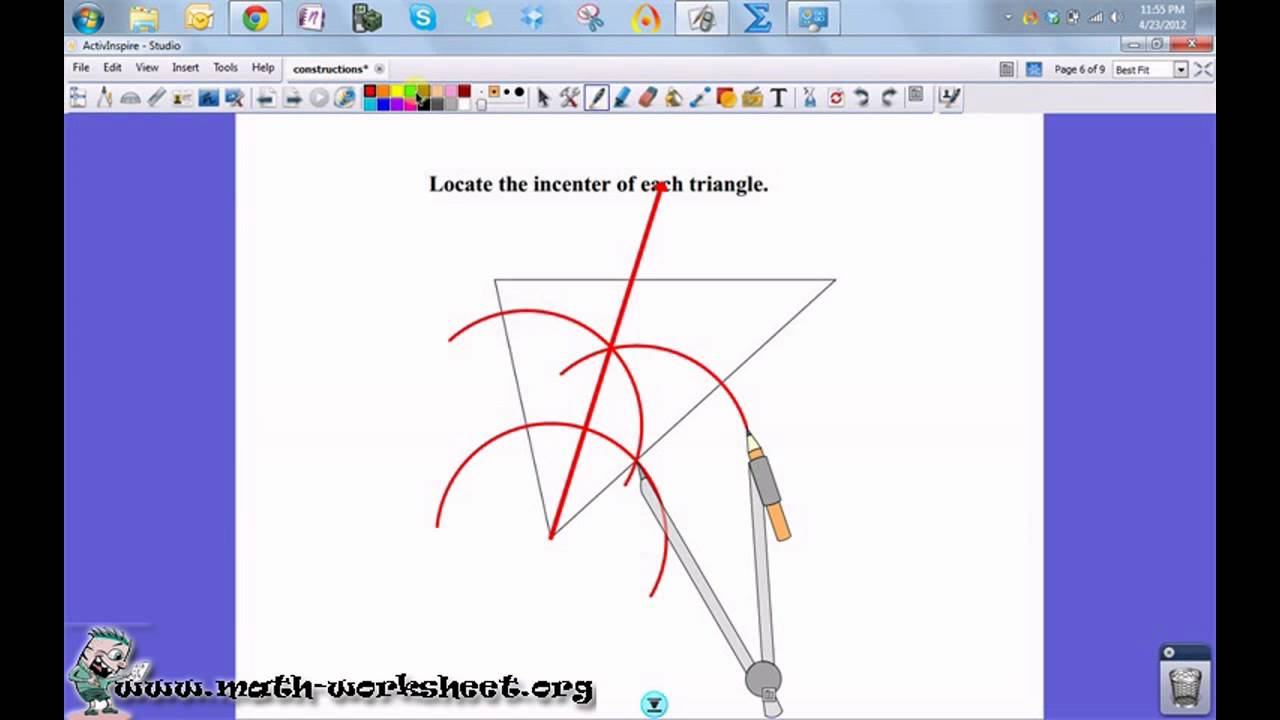 Geometry Constructions Angle Bisector Constructions Medium Youtube
