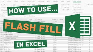 How to Use Flash Fill in Excel - This Will Save You Time!