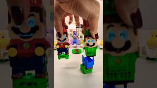 Lego Mario and Luigi failed to exchange suits🤣 #mario #supermario #memes #fun #lego