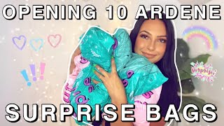 Opening Ardene surprise bags.. I bought 10 !!