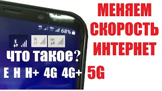 Как ускорить интернет Значки Е H H+ 4G 4G+ LTE на экране