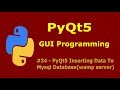 34   PyQt5 Inserting Data To Mysql Database CRUD Application