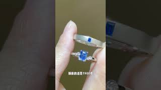 蓝宝石婚戒，最纯净的爱Sapphire wedding ring, pure love #jewellerydesign #jewelry #gemstone