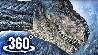 360° Video | Jurassic Park T-Rex Dinosaur 360 Escape Outbreak VR