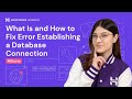 What Is and How to Fix Error Establishing a Database Connection #shorts