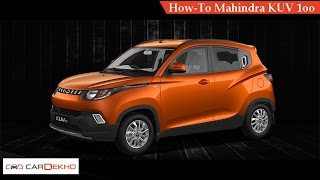 How To Adjust Driving Seat In Mahindra KUV 100 | CarDekho.com