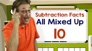 Subtraction Facts All Mixed Up 10 | Math Songs for Kids | Jack Hartmann