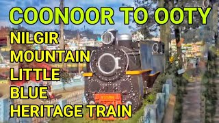 Coonoor to Ooty ride in Nilgiri Mountain Railway the little Blue Heritage Toy Train Journey